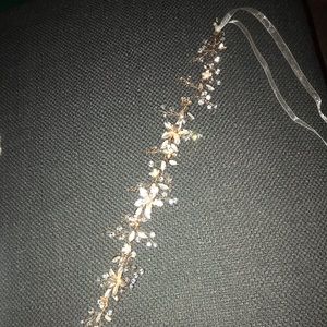 Rose gold bridal head piece